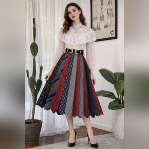 Upcycled Midi Skirt – One of a Kind